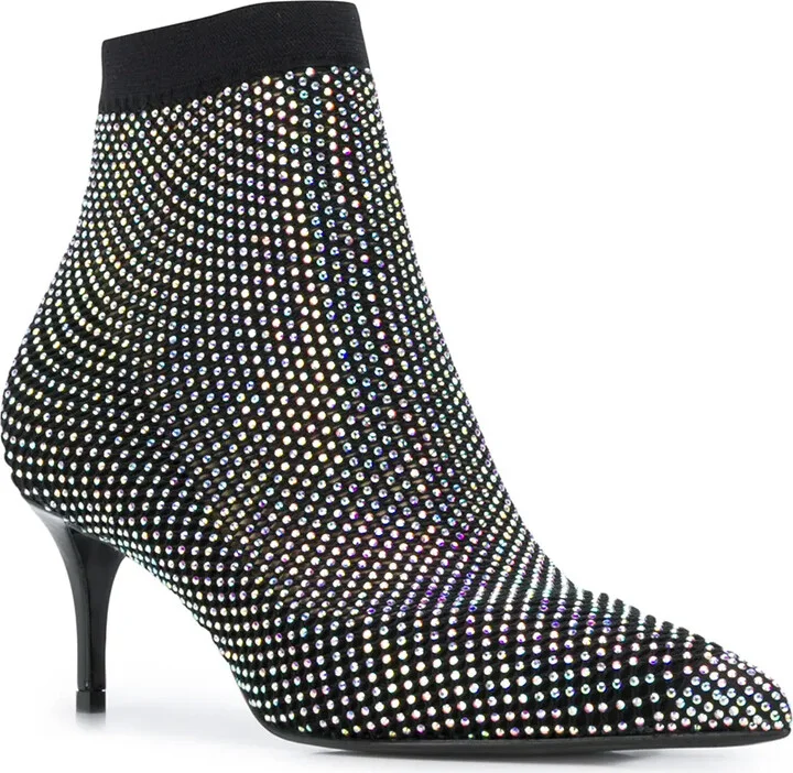 Gilda crystal-embellished boot pumps - Image 2