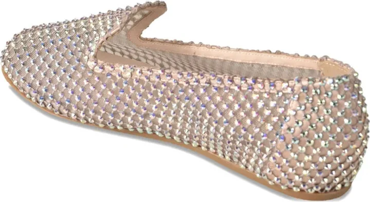 Gilda crystal-embellished mesh ballet flats - Image 3