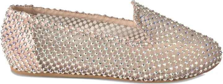 Gilda crystal-embellished mesh ballet flats