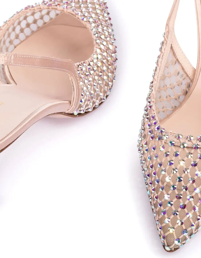 Gilda crystal-embellished pumps - Image 4