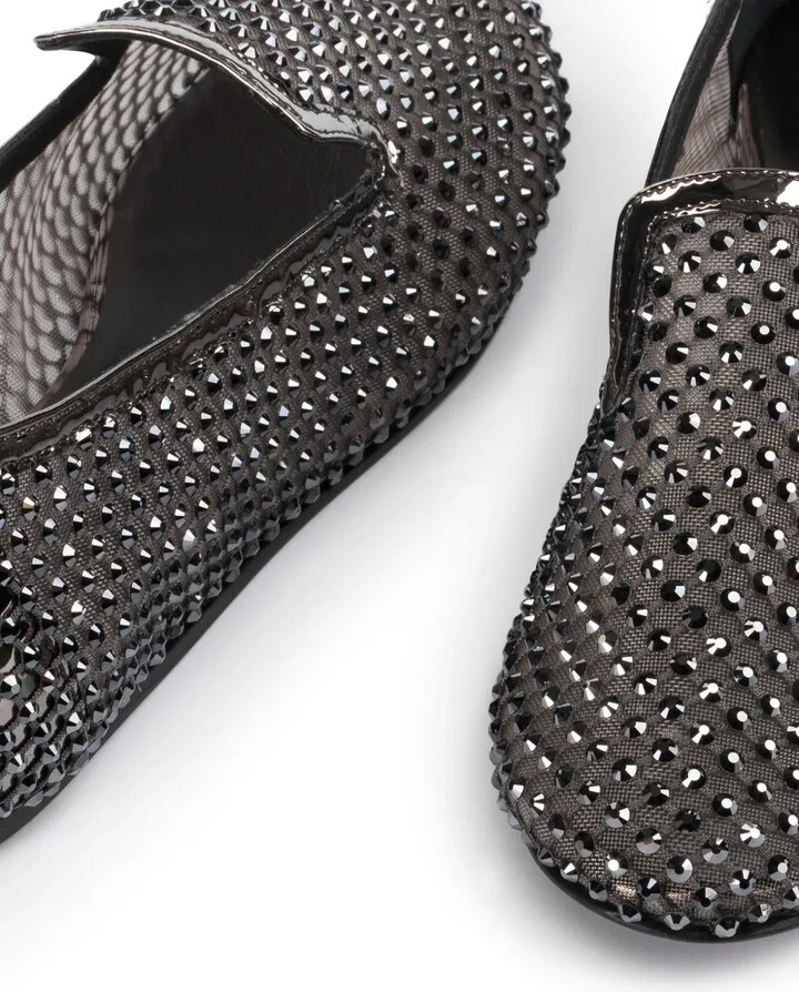 Gilda crystal-embellished slippers - Image 4