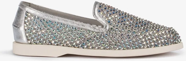 Gilda Fishnet Crystal Loafers