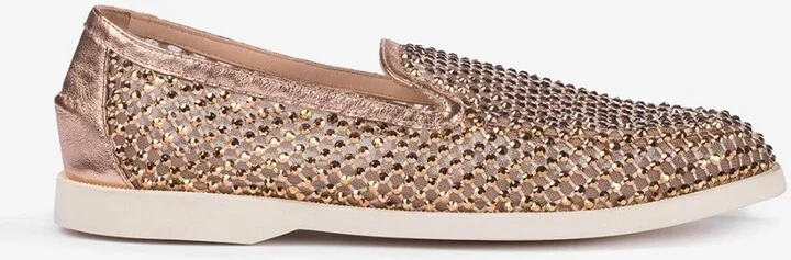 Gilda Fishnet Crystal Loafers