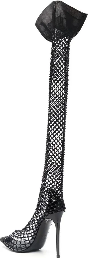 Gilda fishnet thigh-high boots - Image 3