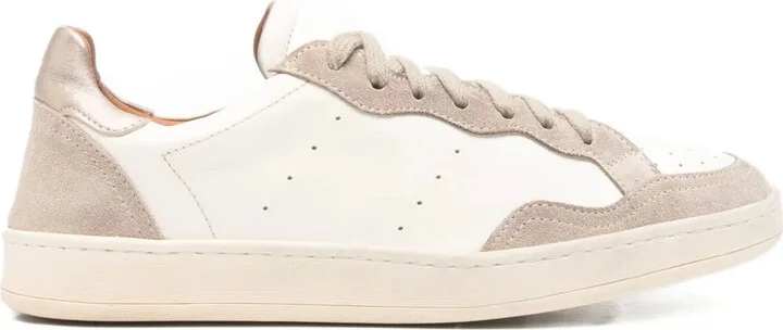 Gilda leather-panel sneakers