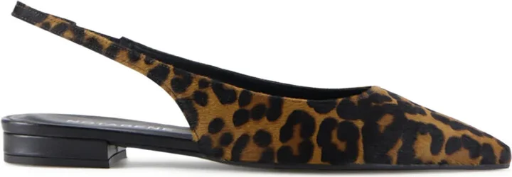 Gilda leopard-print slingback ballerinas