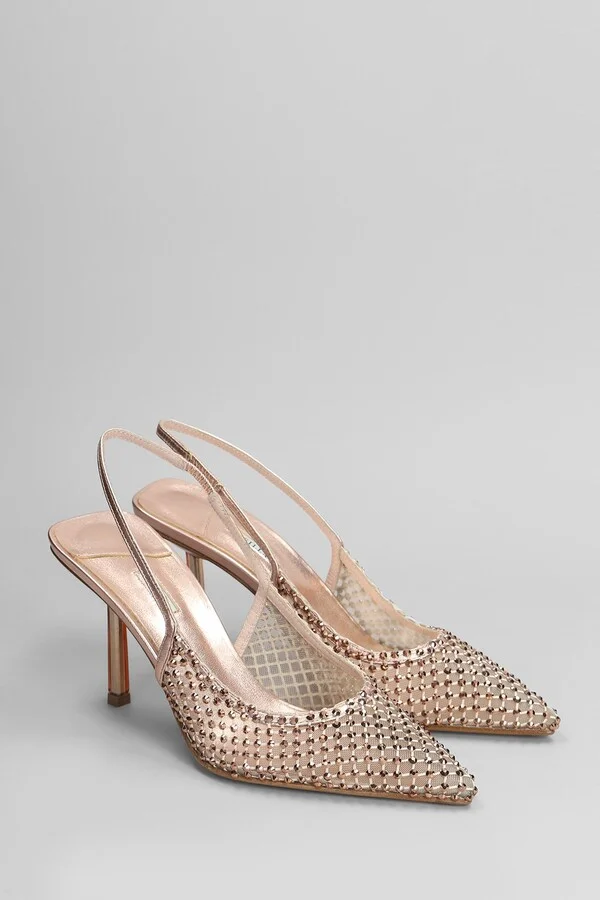 Gilda Pumps In Copper Leather - Image 2