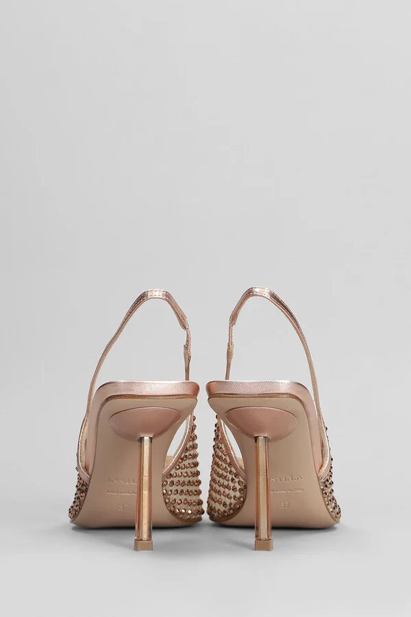 Gilda Pumps In Copper Leather - Image 4