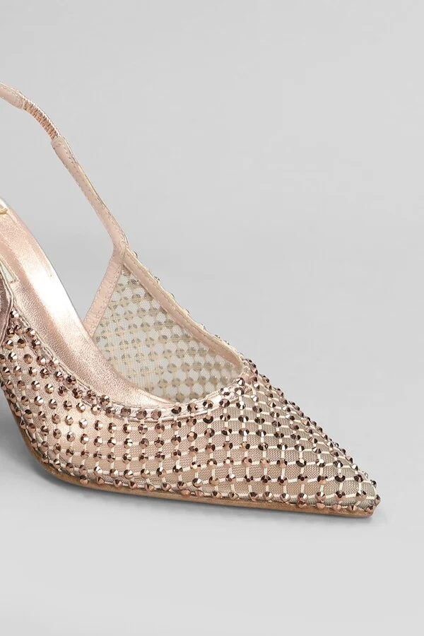 Gilda Pumps In Copper Leather - Image 5