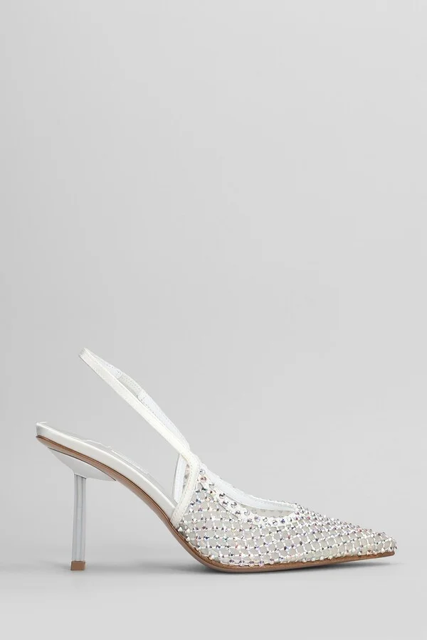 Gilda Pumps In White Satin