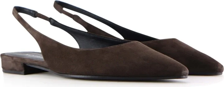 Gilda Slingback, Dark Brown Suede - Image 2