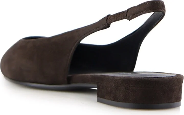 Gilda Slingback, Dark Brown Suede - Image 4