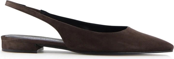 Gilda Slingback, Dark Brown Suede