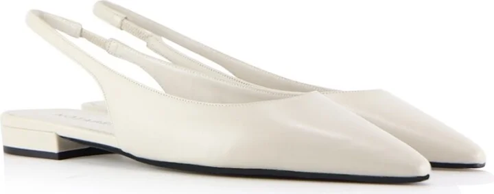 Gilda Slingback, Off-White Leather - Image 2