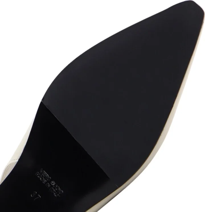 Gilda Slingback, Off-White Leather - Image 5