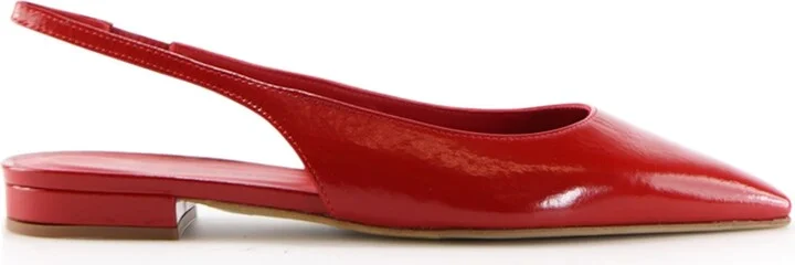 Gilda Slingback, Red Patent Leather