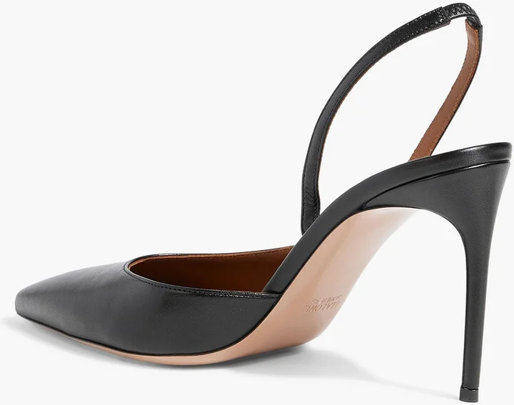 Gillian 90 leather slingback pumps - Image 3