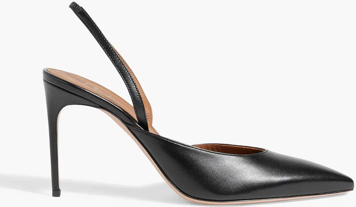 Gillian 90 leather slingback pumps