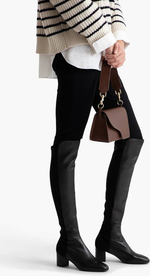 Gillian microstretch and leather over-the-knee boots - Image 2