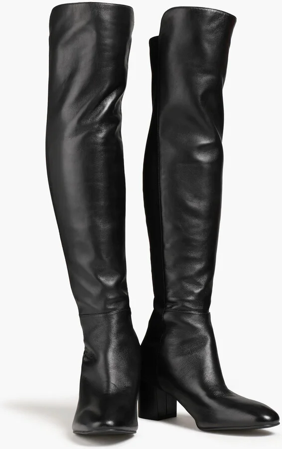 Gillian microstretch and leather over-the-knee boots - Image 3