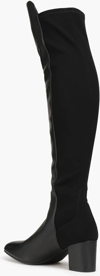 Gillian microstretch and leather over-the-knee boots - Image 4
