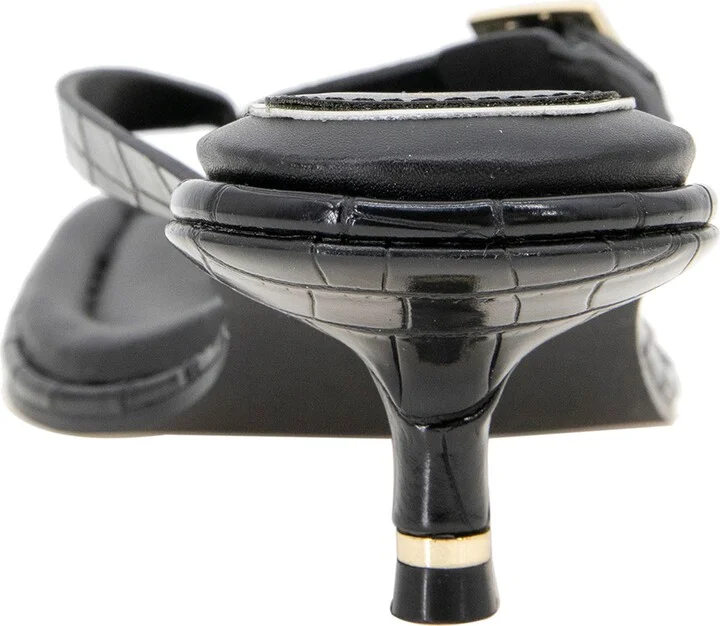 Gillie Kitten Heel Slide Sandal - Image 7