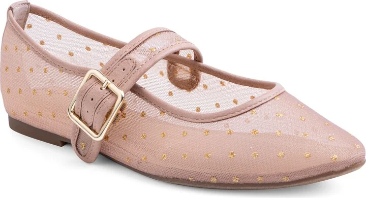 Gillie Mesh Mary Jane Flat