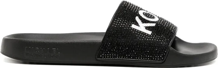 Gilmore rhinestone-embellished slides