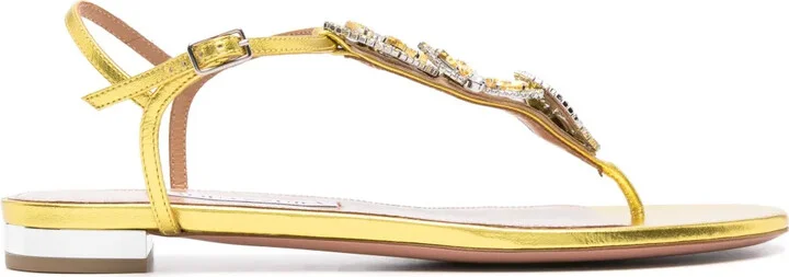 Gin Tonic metallic sandals