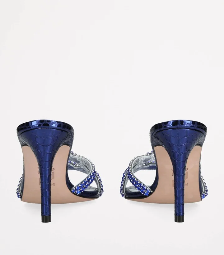 Gina Crystal-Embellished Loie Mules 85 - Image 2