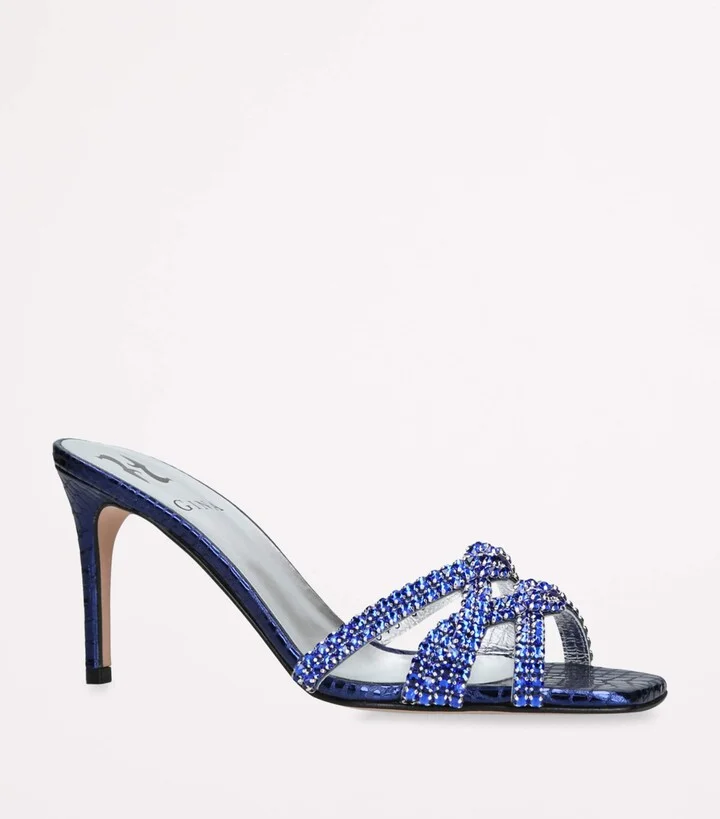 Gina Crystal-Embellished Loie Mules 85 - Image 3