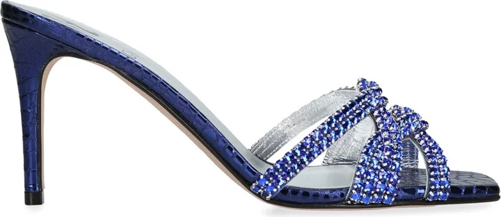 Gina Crystal-Embellished Loie Mules 85