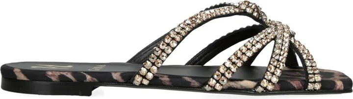 Gina Crystal-Embellished Paris Sandals