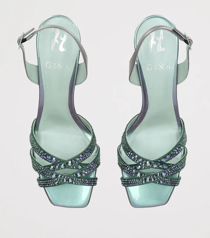 Gina Leather Curtis Heeled Sandals 50 - Image 4