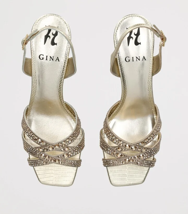 Gina Leather Curtis Heeled Sandals 50 - Image 4