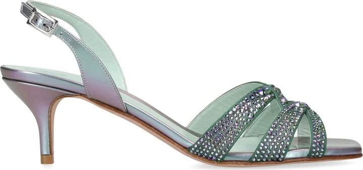 Gina Leather Curtis Heeled Sandals 50