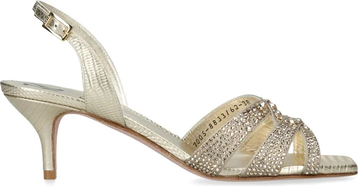 Gina Leather Curtis Heeled Sandals 50