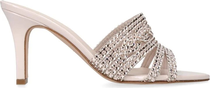 Gina Leather Embellished Lausanne Mules 85