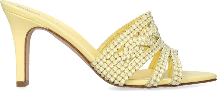 Gina Leather Embellished Lausanne Mules 85