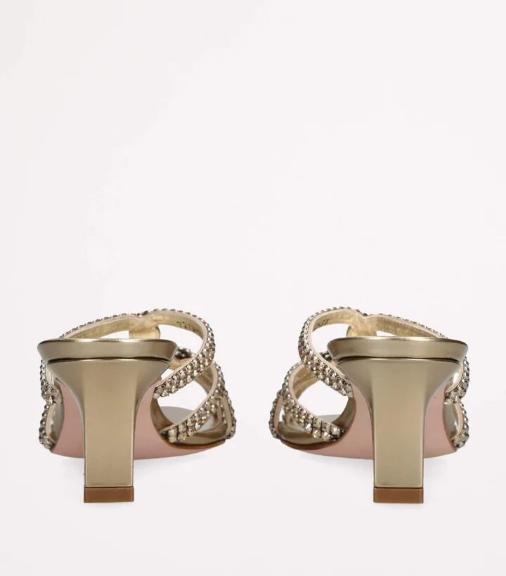 Gina Leather Embellished Montpellier Mules 50 - Image 2