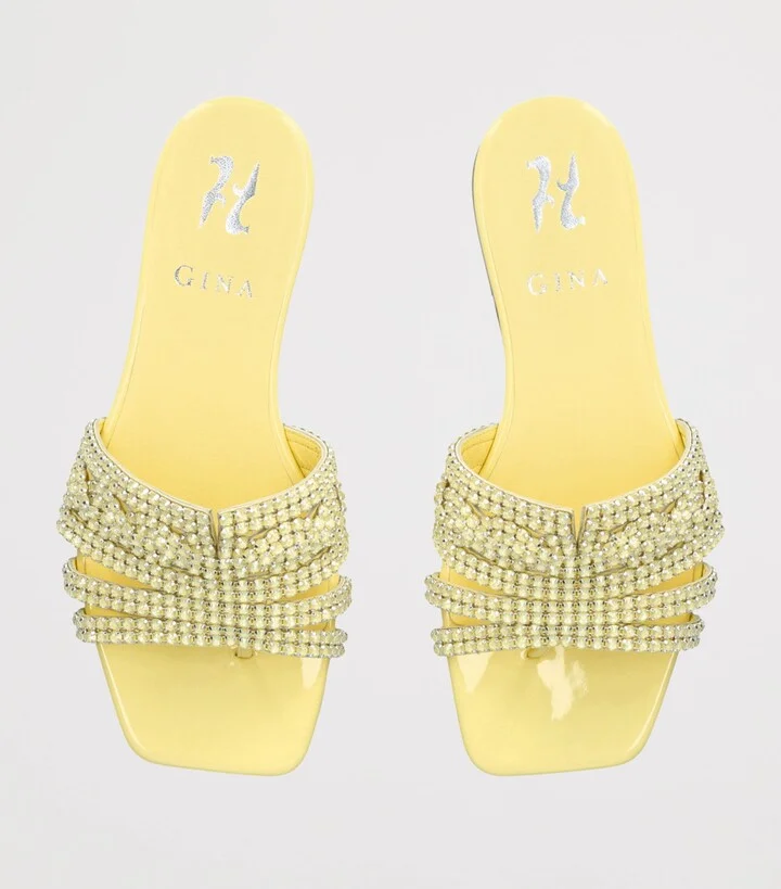 Gina Leather Embellished Orianne Sandals - Image 4