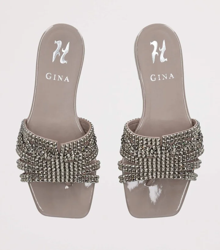 Gina Leather Embellished Orianne Sandals - Image 4