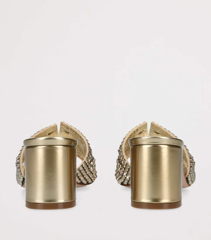 Gina Leather Embellished Utah Mules 50 - Image 2