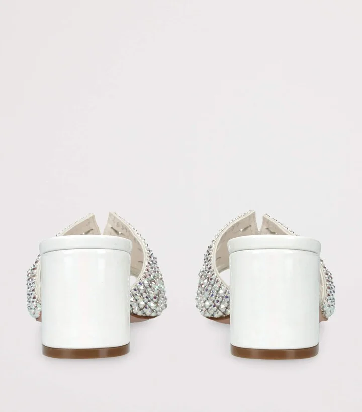 Gina Leather Embellished Utah Mules 50 - Image 2