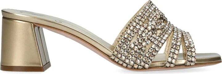 Gina Leather Embellished Utah Mules 50