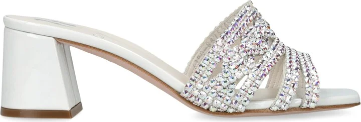 Gina Leather Embellished Utah Mules 50