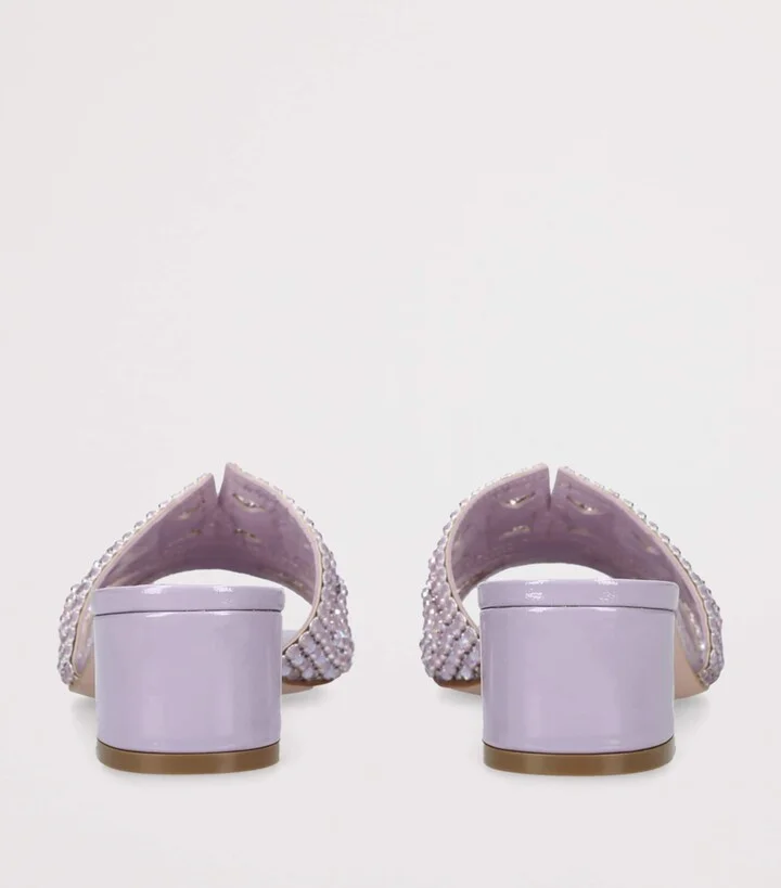 Gina Leather Emebellished Oregon Mules 35 - Image 2
