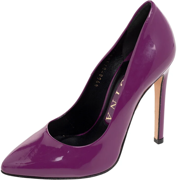Gina Purple Patent Leather Pumps Size 36