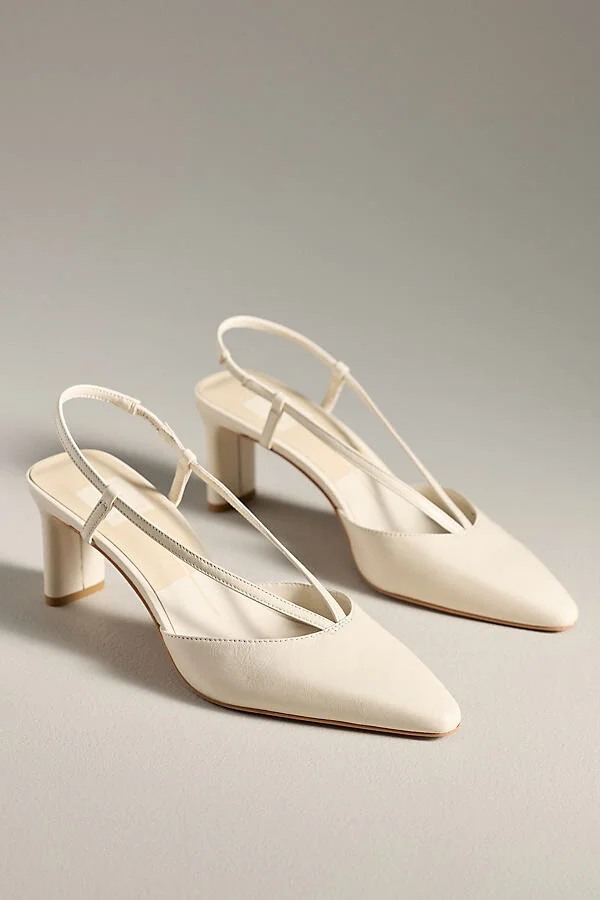 Ginay Pointed-Toe Slingback Heels