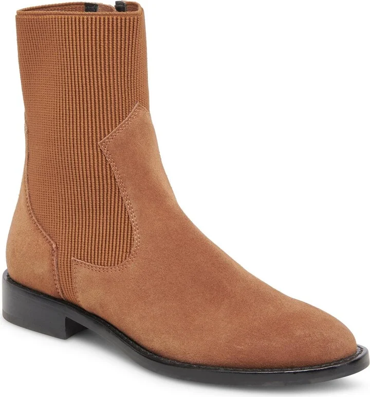 Gineva Womens Ribbed Ankle Chelsea Boots